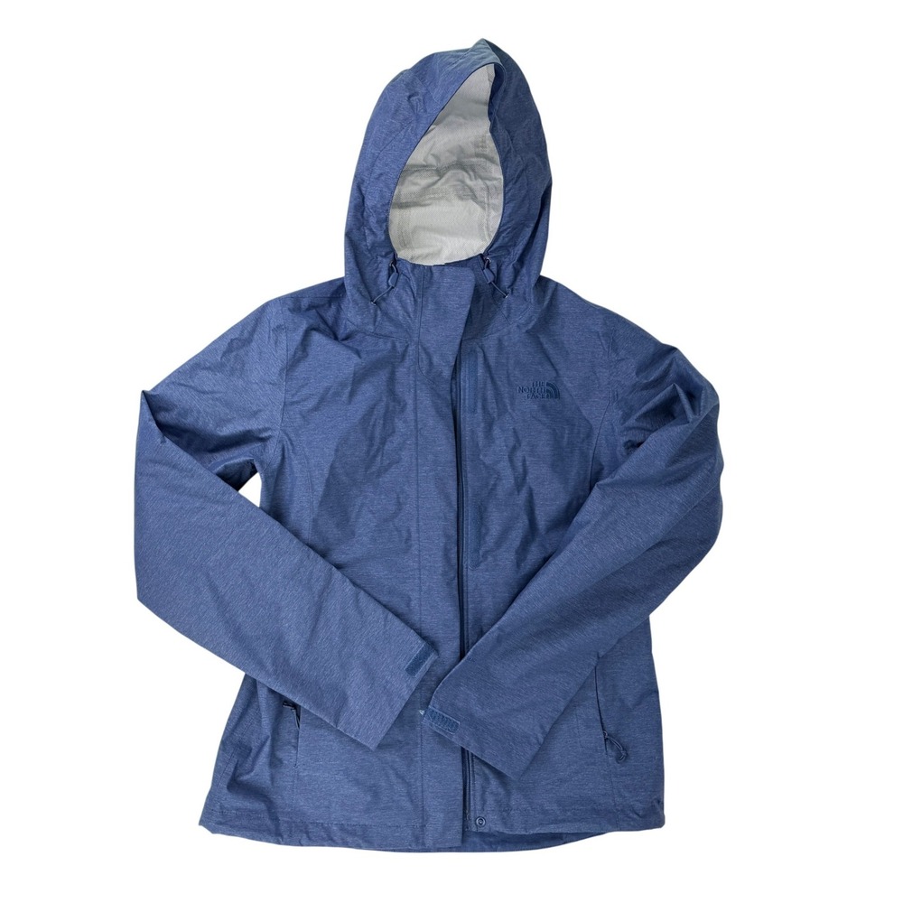 The North Face Venture 2 Rain Jacket Womens Small Blue Heathered DryVent Coat
